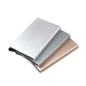 Anti-theft ID Credit Card Holder Minimalist Porte Carte Thin Aluminium Metal Wallets Pocket Case Bank Women Men Credit Card Box | TageUnlimited