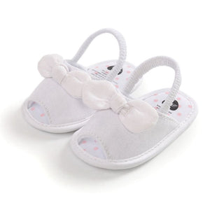 Newborn Toddler Baby Infant Shoes Cute Striped Kids Girl Summer Soft Sole Bow Sandal Shoes 0-18M | TageUnlimited
