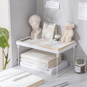Home Organizer Storage Shelf Space Saving Decoration Foldable For Kitchen Convenience Desk Organization Kitchen Accessories | TageUnlimited