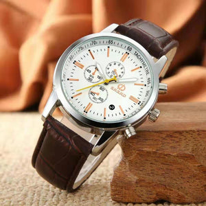 WOKAI Quartz Wristwatch Luminous Men belt Watches Classic Calendar Mens Business Steel Watch Relogio Masculino Popular Saati Ho | TageUnlimited
