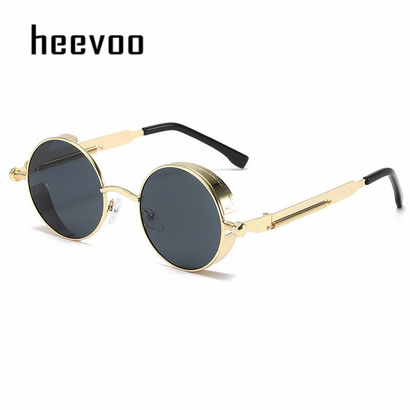 Metal Steampunk Sunglasses Men Women Fashion Round Glasses Brand Designer Vintage Sun Glasses High Quality | TageUnlimited