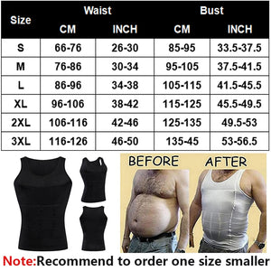 Men Slimming Shaper Posture Vest Male Tummy Abdomen Corrector Compression Body Modeling Fat Burner Chest Tummy Shirt Corset | TageUnlimited