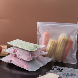 Silicone Food Storage Bag Reusable Stand Up Zip Shut Bag Leakproof Containers Fresh Bag Food Storage Bag Fresh Wrap Ziplock Bag | TageUnlimited