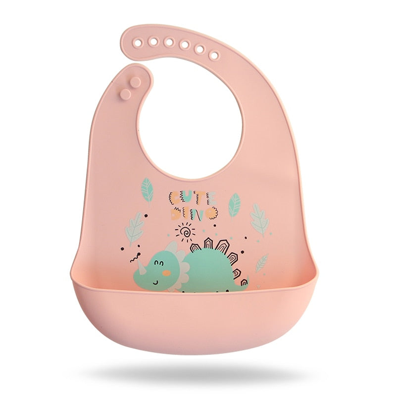 Waterproof Baby Bibs Soft Silicone Scarf Cute Cartoon Brint Baby Items Boys And Girls Adjustable Bibs Burp Sloths | TageUnlimited