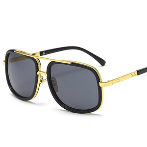 Retro Big Frame Sunglasses Men Square Metal Sunglasses Ladies Fashion Sunglasses High Quality Gafas Oculos De Sol UV400 | TageUnlimited