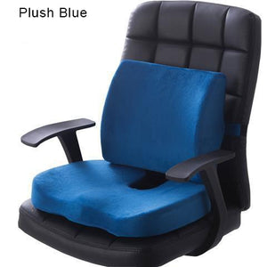 Orthopedics Hemorrhoids Seat Cushion Memory Foam Car Rebound Cushion Office Chair Lumbar Support Pain Relief Breathable Pillow | TageUnlimited