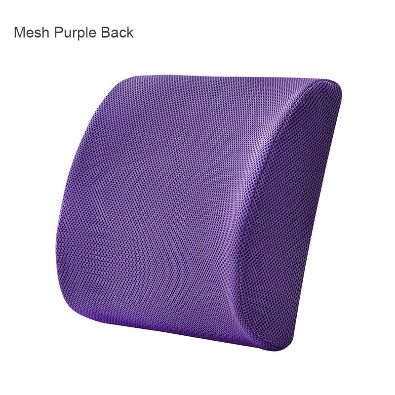 Orthopedics Hemorrhoids Seat Cushion Memory Foam Car Rebound Cushion Office Chair Lumbar Support Pain Relief Breathable Pillow | TageUnlimited