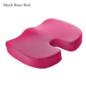 Orthopedics Hemorrhoids Seat Cushion Memory Foam Car Rebound Cushion Office Chair Lumbar Support Pain Relief Breathable Pillow | TageUnlimited