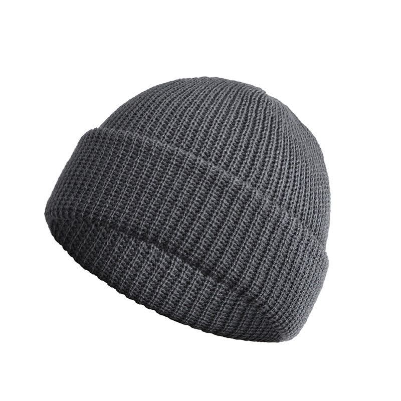 Fashion Hip Hop Beanie Knitted Hat Men Skullcap Women Winter Warm Brimless Baggy Melon Cap Cuff Docker Fisherman Beanies Hats | TageUnlimited