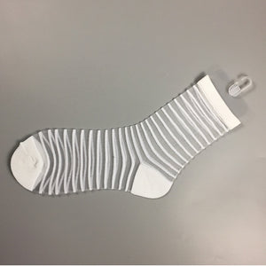 Hipster Harajuku Ankle Ladies Socks Women Fashion Transparent Stripe Short Female Summer Women&#39;s Socks Summer Black White Socks | TageUnlimited