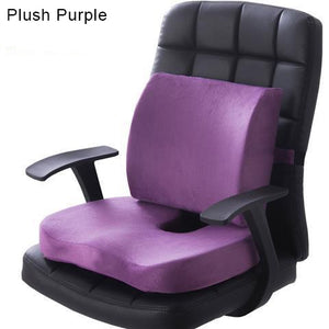 Orthopedics Hemorrhoids Seat Cushion Memory Foam Car Rebound Cushion Office Chair Lumbar Support Pain Relief Breathable Pillow | TageUnlimited