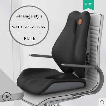 Memory Foam Seat Cushion Orthopedic Pillow Coccyx Office Chair Cushion Support Waist Back Pillow Car Seat Hip Massage Pad Sets | TageUnlimited
