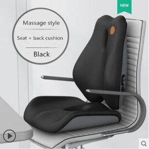 Memory Foam Seat Cushion Orthopedic Pillow Coccyx Office Chair Cushion Support Waist Back Pillow Car Seat Hip Massage Pad Sets | TageUnlimited