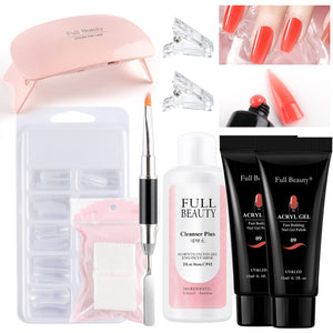 5pcs Quick Builder Nail Kits Finger Poly Extension Nail Gel Manicure Soak Off Crystal Gel Nail Polish No Pain Acrylic Gel GL1791 | TageUnlimited