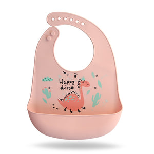 Waterproof Baby Bibs Soft Silicone Scarf Cute Cartoon Brint Baby Items Boys And Girls Adjustable Bibs Burp Sloths | TageUnlimited