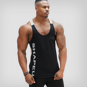 Hot Bodybuilding Fitness Singlets Muscle Vest For Men Tee Basketball Jersey Solid Gym Men Stringer Loose Tank Tops | TageUnlimited