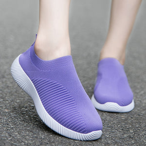 Women Vulcanized Shoes High Quality Women Sneakers Slip On Flats Shoes Women Loafers Plus Size 42 Walking Flat | TageUnlimited