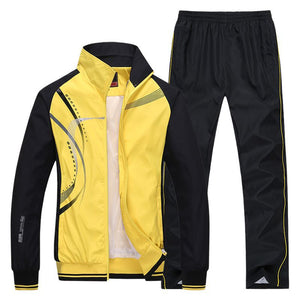 Men's Sportswear New Spring Autumn Tracksuit  High Quality Sets  Jacket+Pant Sweatsuit Male Fashion Print Clothing Size L-5XL | TageUnlimited