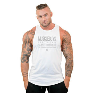 Brand Clothing Men Gym Singlet Muscle Stringer Tank Tops Fitness Sports Sleeveless Shirt Y BACK Racer Workout Tops Vest | TageUnlimited