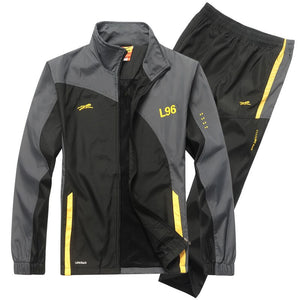 Men's Set New Spring Autumn Men Sportswear 2 Piece Set Sporting Suit Jacket+Pant Sweatsuit Male Fashion Clothing Brand Tracksuit | TageUnlimited