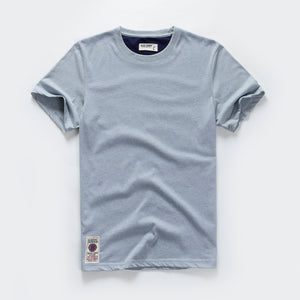 Men T-shirt Cotton Solid Color t shirt Men Causal O-neck Basic Tshirt Male High Quality Classical Tops | TageUnlimited