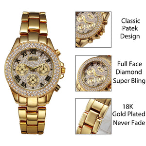 MISSFOX Womens Watch Shockproof Waterproof Luxury Ladies Ar Metal Watch bracelets Rhinestone Bu Cheap Watches Dropshipping | TageUnlimited
