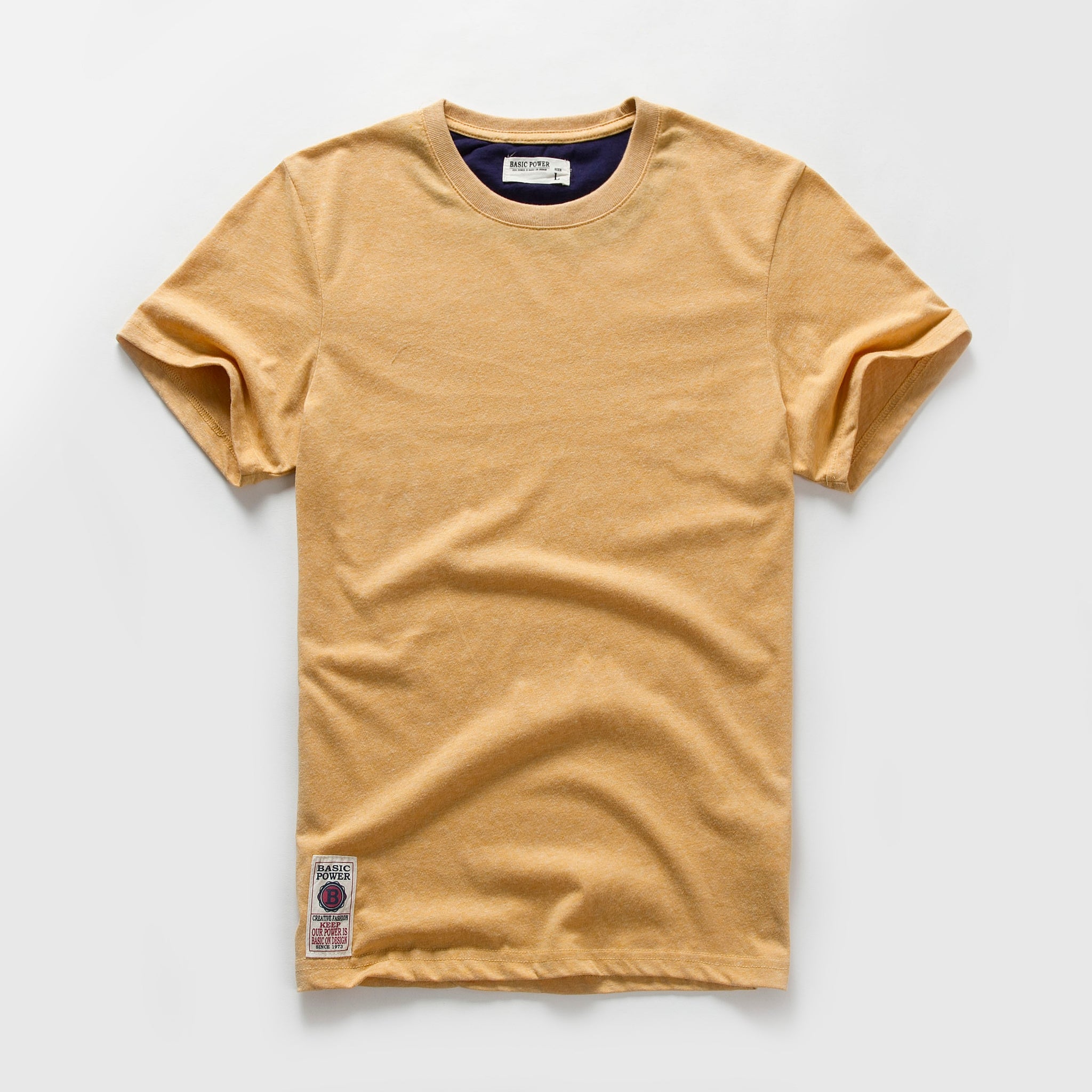 Men T-shirt Cotton Solid Color t shirt Men Causal O-neck Basic Tshirt Male High Quality Classical Tops | TageUnlimited