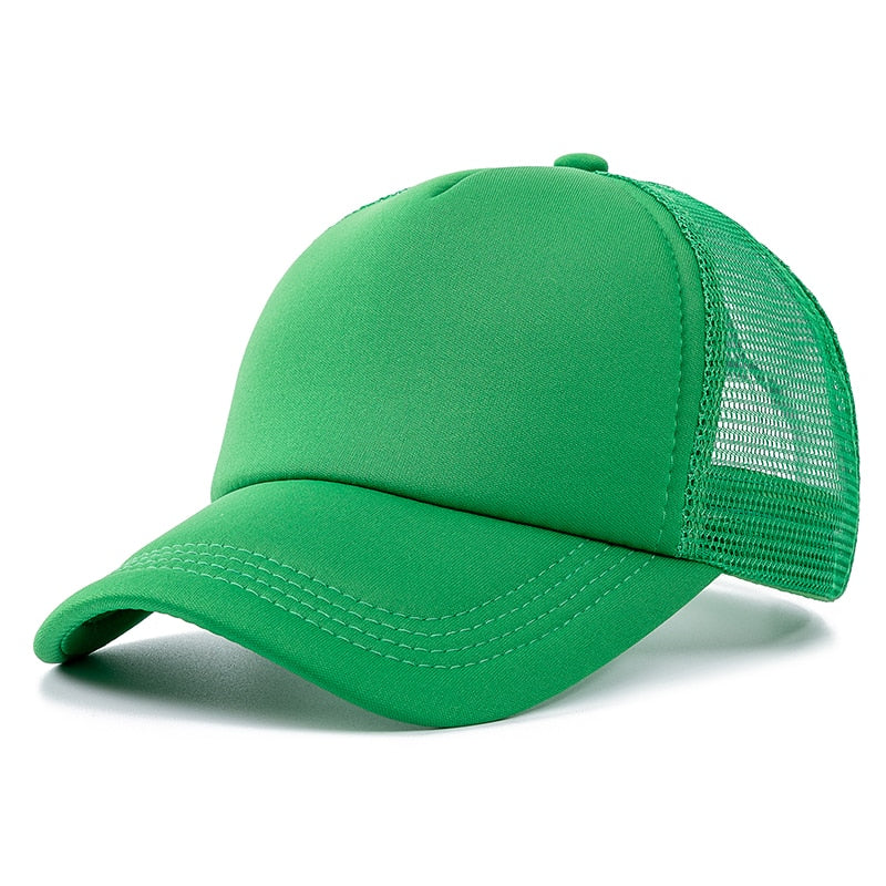 Unisex Cap Casual Plain Mesh Baseball Cap Adjustable Snapback Hats. | TageUnlimited