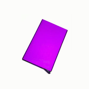 Anti-theft ID Credit Card Holder Minimalist Porte Carte Thin Aluminium Metal Wallets Pocket Case Bank Women Men Credit Card Box | TageUnlimited