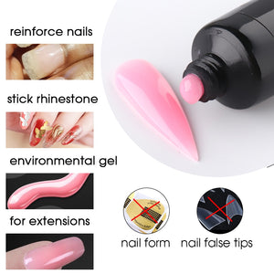 5pcs Quick Builder Nail Kits Finger Poly Extension Nail Gel Manicure Soak Off Crystal Gel Nail Polish No Pain Acrylic Gel GL1791 | TageUnlimited
