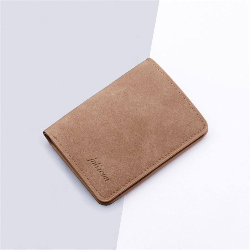 Mini Thin Men Wallet Card Holder Purse Coin Pouch Card Holder Short Vertical PU Leather Wallet Change Money Pouch | TageUnlimited