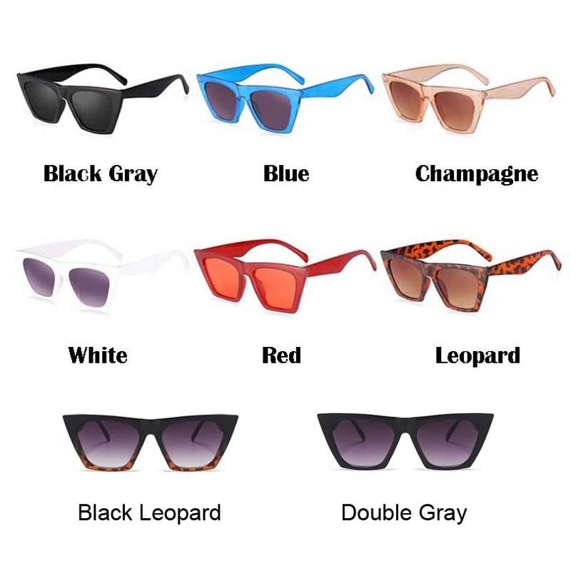 Square Sunglasses Woman Black Cat Eye Brand Designer Sun Glasses Female Travel Driver Gradient Fashion Oculos De Sol | TageUnlimited