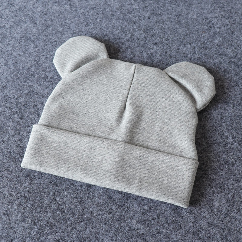 Baby Hat With Ears Cotton Warm Newborn Accessories Baby Girl Boy Autumn Winter Hat For Kids Infant Toddler Beanie Cap Girls Hat | TageUnlimited
