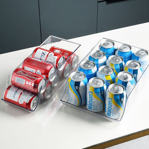 Kitchen Beer Storage Box Beverage Bottle Transparent Finishing Box Kitchen Drawer Refrigerator Storage Box Organization | TageUnlimited