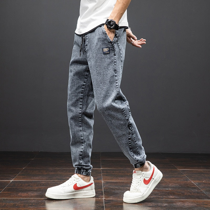 Spring Summer Black Blue Cargo Jeans Men Streetwear Denim Jogger Pants Men Baggy Harem Jean Trousers Plus Size 6XL 7XL 8XL | TageUnlimited