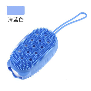 Double-sided Soft Silicone Bath Brushes Massage Scrub Gloves Body Brush for Cellulite Multi Function Baby Bathing Tools | TageUnlimited