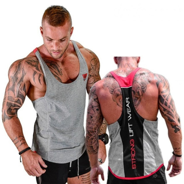 Mens Bodybuilding Tank top Gyms Fitness sleeveless shirt New Male Cotton clothing Fashion Singlet vest Undershirt | TageUnlimited