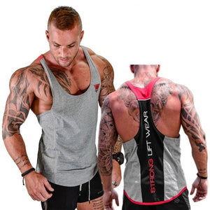 Mens Bodybuilding Tank top Gyms Fitness sleeveless shirt New Male Cotton clothing Fashion Singlet vest Undershirt | TageUnlimited