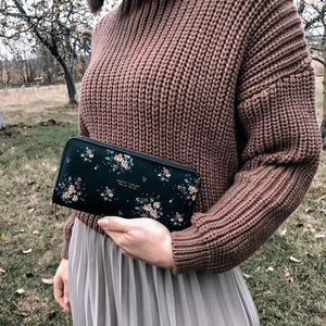 Wristband Phone Purses Women Wallets Splice Female Purse Leather Ladies Long Woman Wallets Big Card Holder Clutch Double Zipper | TageUnlimited