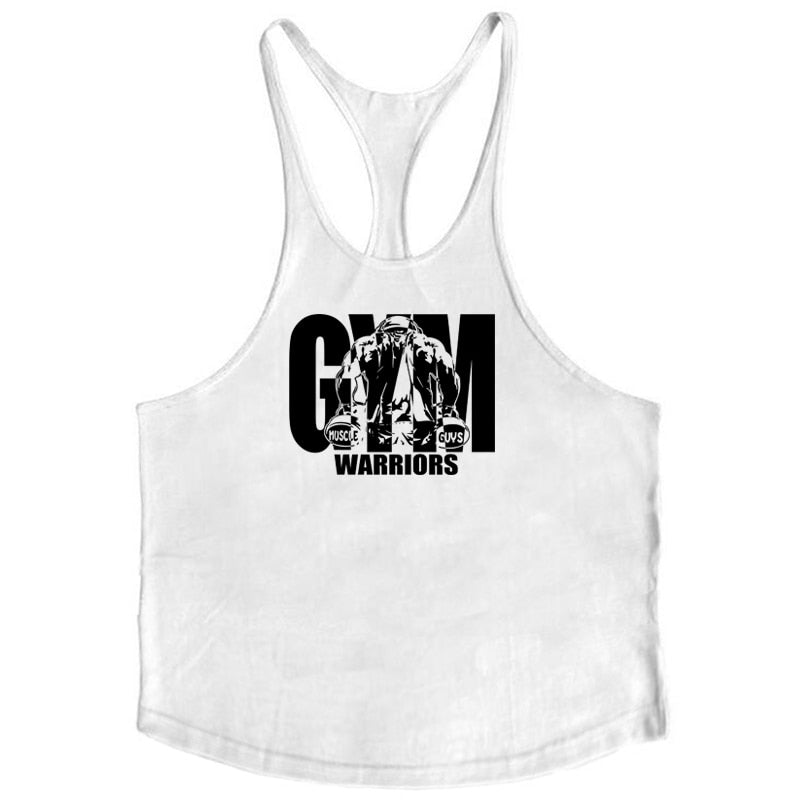 Summer Y Back Gym Stringer Tank Top Men Cotton Clothing Bodybuilding Sleeveless Shirt Fitness Vest Muscle Singlets Workout Tank | TageUnlimited