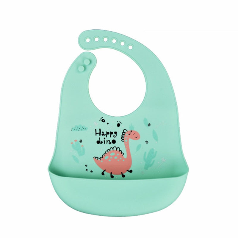 Waterproof Baby Bibs Soft Silicone Scarf Cute Cartoon Brint Baby Items Boys And Girls Adjustable Bibs Burp Sloths | TageUnlimited