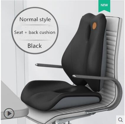 Memory Foam Seat Cushion Orthopedic Pillow Coccyx Office Chair Cushion Support Waist Back Pillow Car Seat Hip Massage Pad Sets | TageUnlimited