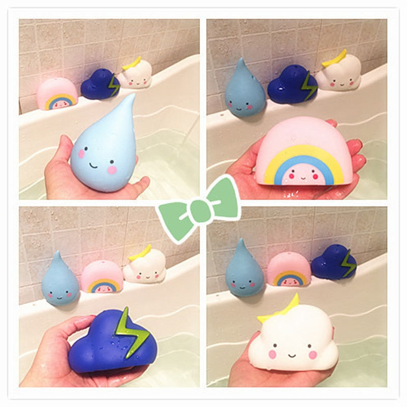 Cute Baby Bath Toys Bathroom Play Water Spraying Tool Clouds Shower Floating Toys Kids Bathroom Water Toys Early Educational | TageUnlimited