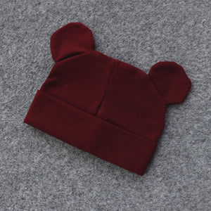 Baby Hat With Ears Cotton Warm Newborn Accessories Baby Girl Boy Autumn Winter Hat For Kids Infant Toddler Beanie Cap Girls Hat | TageUnlimited