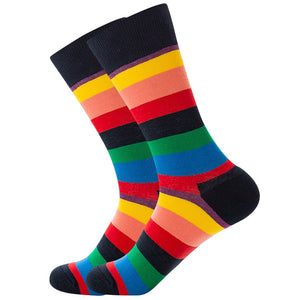 Stripe Happy Socks Men Women Cotton Funny Crew Socks Personality Painting Zebra Pattern Female Male Harajuku Skateboard Socks | TageUnlimited
