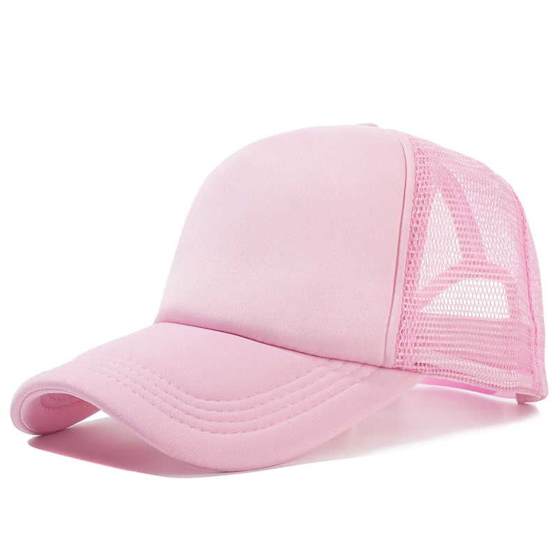 Unisex Cap Casual Plain Mesh Baseball Cap Adjustable Snapback Hats. | TageUnlimited