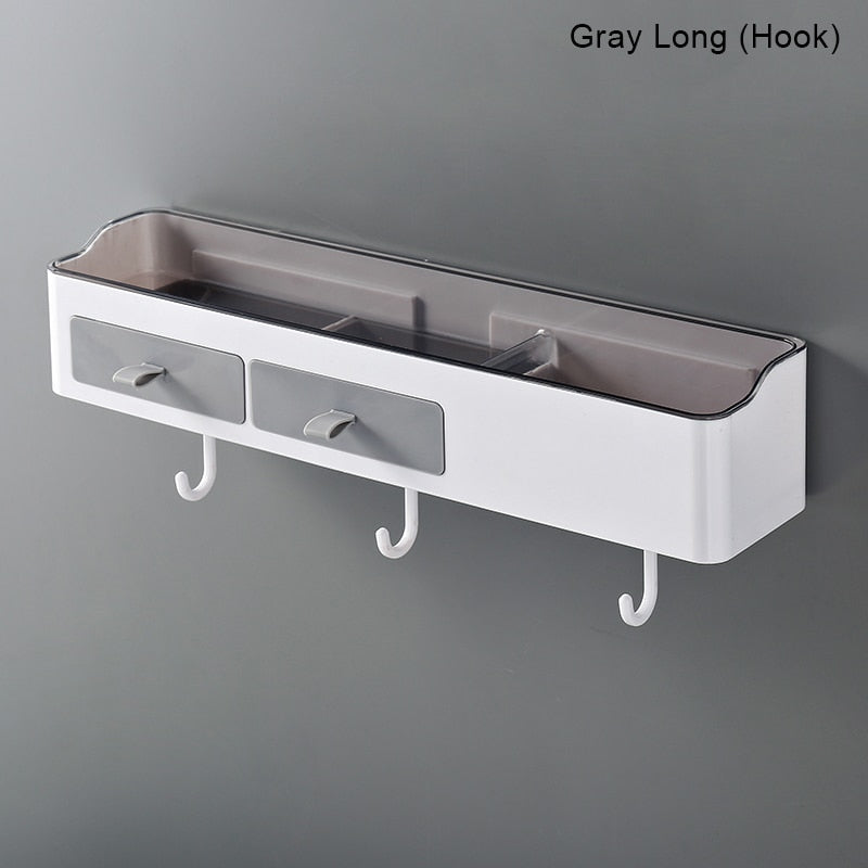 Punch-free Bathroom Organizer Rack Shampoo Cosmetic Storage Rack Bath kitchen Towel Holder Household Items Bathroom Accessories | TageUnlimited