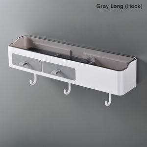Punch-free Bathroom Organizer Rack Shampoo Cosmetic Storage Rack Bath kitchen Towel Holder Household Items Bathroom Accessories | TageUnlimited