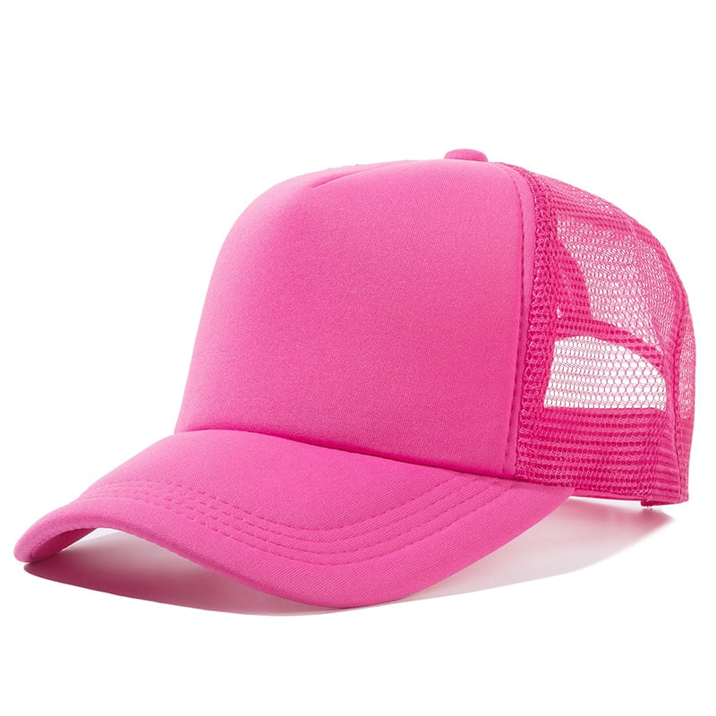Unisex Cap Casual Plain Mesh Baseball Cap Adjustable Snapback Hats. | TageUnlimited