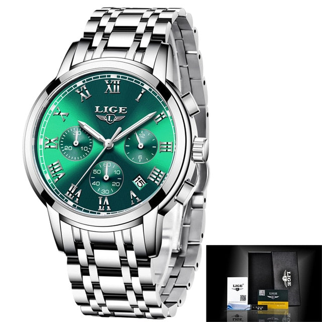 New Fashion Women Watches LIGE Top Brand Ladies Luxury Creative Steel Women Bracelet Watches Female Quartz Waterproof Watch Gift | TageUnlimited